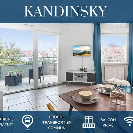 Kandinsky - Parking Gratuit - Balcon Prive - Wifi Apartment *